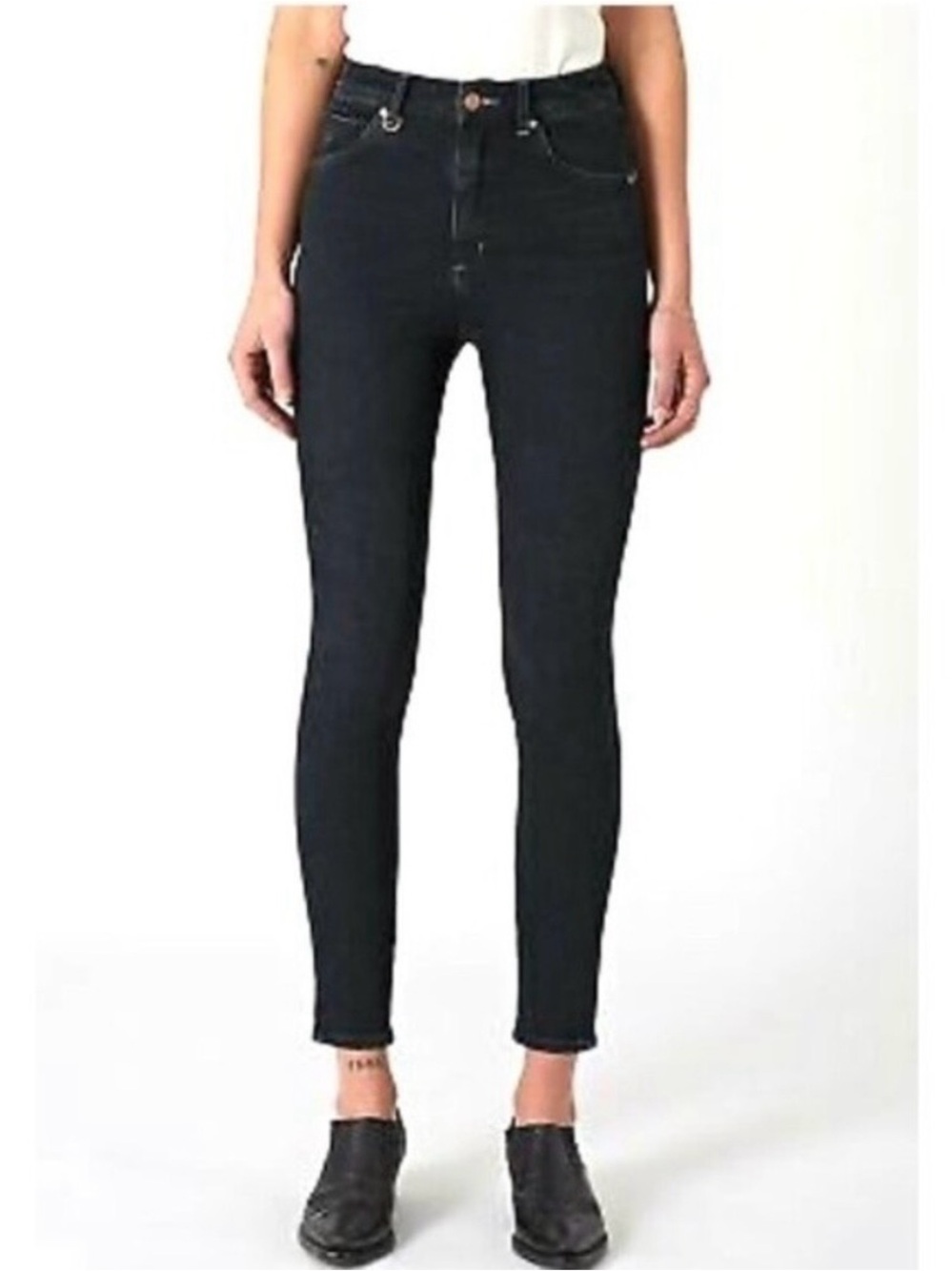 NEUW Smith Mid Skinny Jeans – Black - Women’s Size 8 (12S AU) – 27.5" Inseam